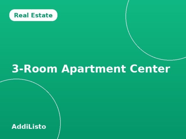 3-Room Apartment, City Center