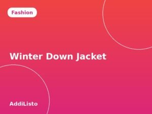 Winter Down Jacket, size L