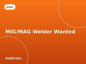 MIG/MAG Welder Wanted